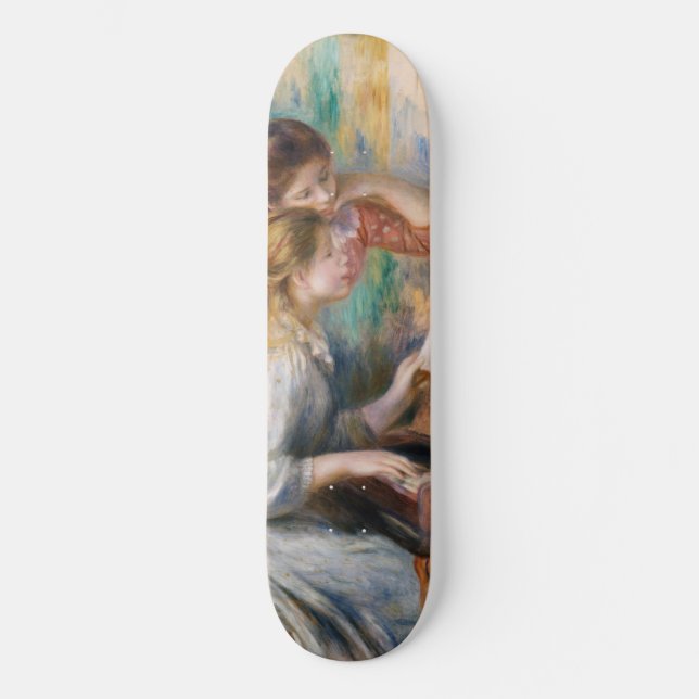 Pierre Auguste Renoir - Junge Mädchen am Piano Skateboard (Vorderseite)