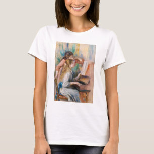 Pierre Auguste Renoir - Junge Mädchen am Piano T-Shirt