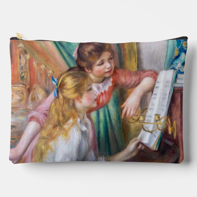 Pierre Auguste Renoir - Junge Mädchen am Piano Zubehörtasche (Vorderseite)