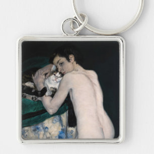 Pierre-Auguste Renoir - Junge mit einer Katze Schlüsselanhänger