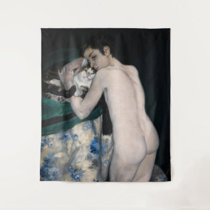 Pierre-Auguste Renoir - Junge mit einer Katze Wandteppich