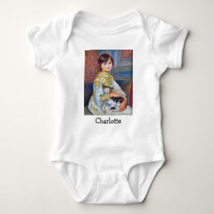 Pierre-Auguste Renoir - Kind mit Katze Baby Strampler