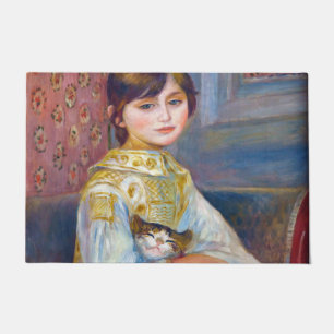 Pierre-Auguste Renoir - Kind mit Katze Fußmatte