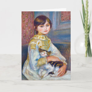 Pierre-Auguste Renoir - Kind mit Katze Karte
