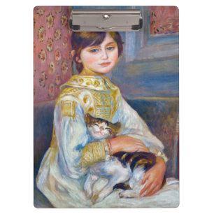 Pierre-Auguste Renoir - Kind mit Katze Klemmbrett