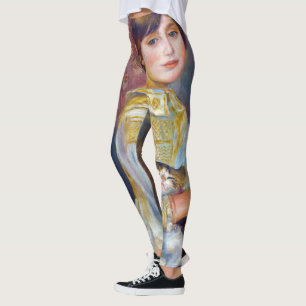 Pierre-Auguste Renoir - Kind mit Katze Leggings
