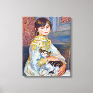 Pierre-Auguste Renoir - Kind mit Katze Leinwanddruck