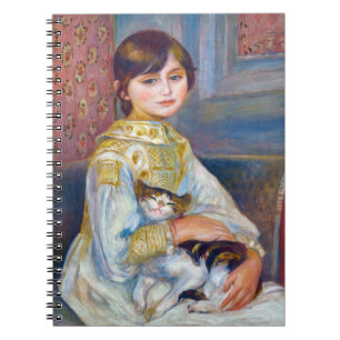 Pierre-Auguste Renoir - Kind mit Katze Notizblock