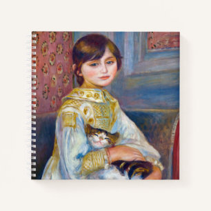 Pierre-Auguste Renoir - Kind mit Katze Notizbuch