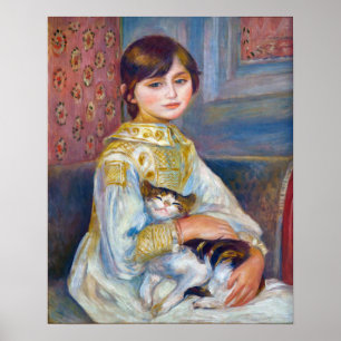 Pierre-Auguste Renoir - Kind mit Katze Poster
