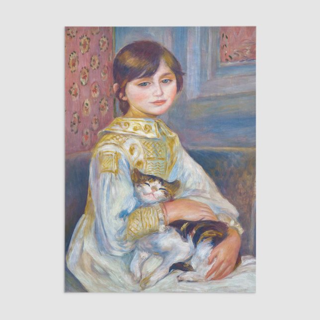 Pierre-Auguste Renoir - Kind mit Katze Seidenpapier (Von Creator hochgeladen)