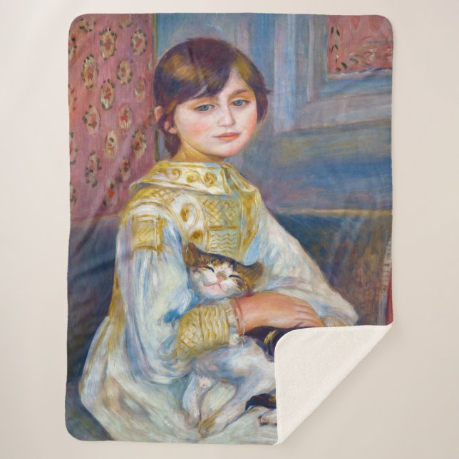 Pierre-Auguste Renoir - Kind mit Katze Sherpadecke (Vorderseite)