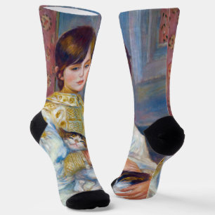 Pierre-Auguste Renoir - Kind mit Katze Socken