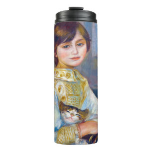 Pierre-Auguste Renoir - Kind mit Katze Thermosbecher