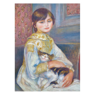Pierre-Auguste Renoir - Kind mit Katze Tischdecke