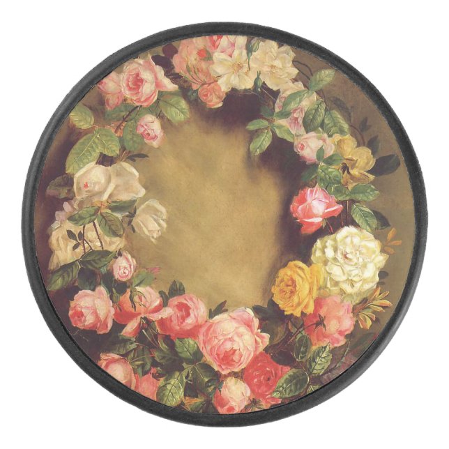 Pierre-Auguste Renoir - Krone der Rose Eishockey Puck (Vorderseite)