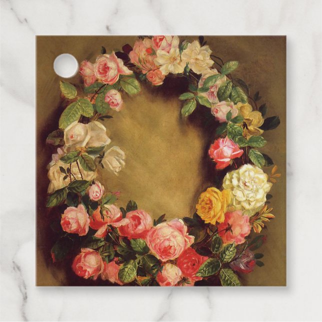 Pierre-Auguste Renoir - Krone der Rose Geschenkanhänger (Vorderseite)