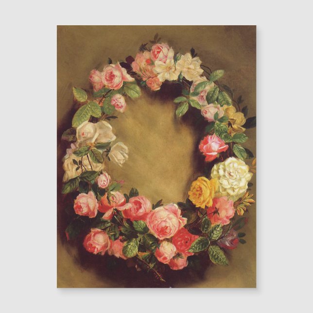 Pierre-Auguste Renoir - Krone der Rose Magnetkarte (Vorderseite)