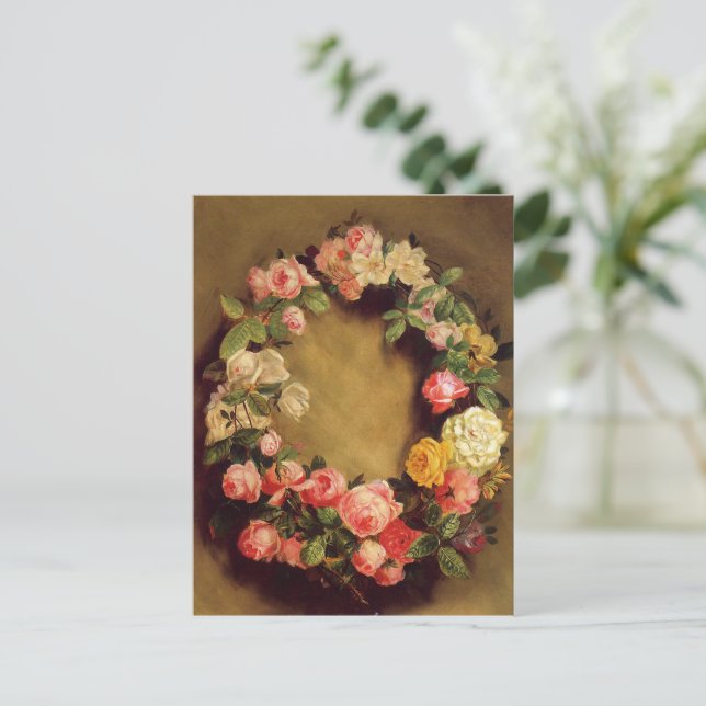 Pierre-Auguste Renoir - Krone der Rose Postkarte (Stehend Vorderseite)