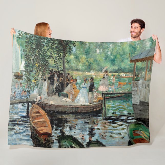 Pierre-Auguste Renoir La Grenouill Fleece Blanket (Beispiel)