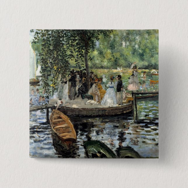 Pierre-Auguste Renoir - La Grenouillere Button (Vorderseite)