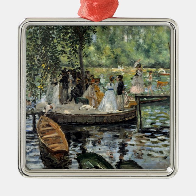 Pierre-Auguste Renoir - La Grenouillere Ornament Aus Metall (Vorne)