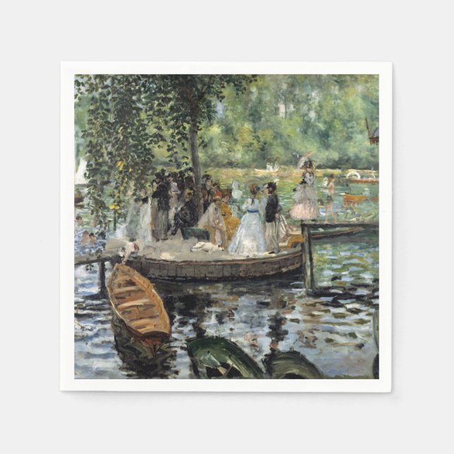 Pierre-Auguste Renoir - La Grenouillere Serviette (Vorderseite)