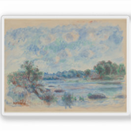 Pierre-Auguste Renoir - Landschaft bei Pont-Aven Aufkleber