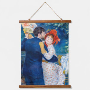 Pierre-Auguste Renoir - Landtanz Wandteppich Mit Holzrahmen