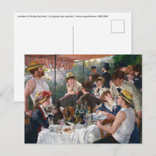 Pierre-Auguste Renoir - Luncheon der Bootsgesellsc Postkarte