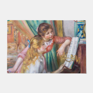 Pierre Auguste Renoir - Mädchen am Klavier Fußmatte