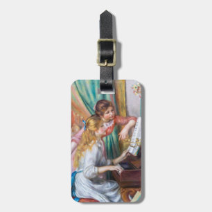 Pierre Auguste Renoir - Mädchen am Klavier Gepäckanhänger