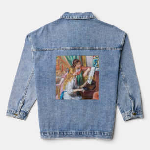 Pierre Auguste Renoir - Mädchen am Klavier Jeansjacke