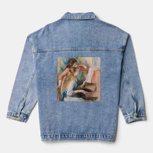 Pierre Auguste Renoir - Mädchen am Klavier Jeansjacke