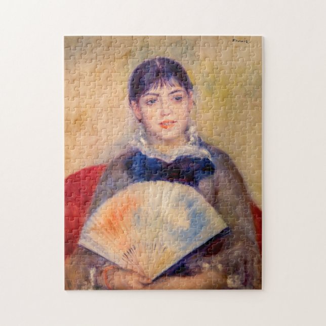Pierre-Auguste Renoir - Mädchen mit einem Fan Puzzle (Vertikal)