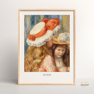 Pierre-Auguste Renoir Mädchen mit Hüten Kunstprint Poster