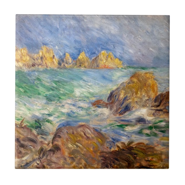 Pierre-Auguste Renoir - Marine, Guernesey Fliese (Vorderseite)