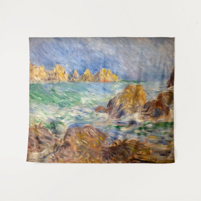 Pierre-Auguste Renoir - Marine, Guernesey Wandteppich (Vorderseite (Horizontal))