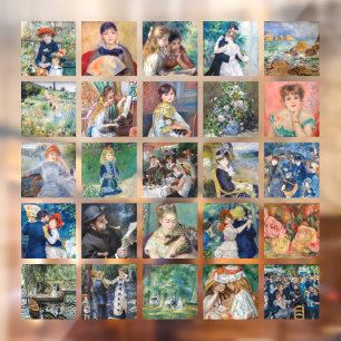 Pierre-Auguste Renoir - Masterpiece Grid Collage Fensteraufkleber