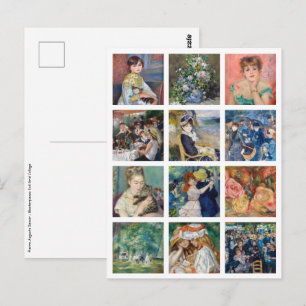 Pierre-Auguste Renoir - Masterpiece Grid Collage Postkarte