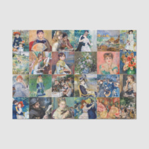 Pierre-Auguste Renoir - Masterpiece Grid Collage Seidenpapier