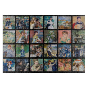 Pierre-Auguste Renoir - Meisterwerke Collage Schneidebrett