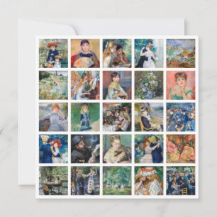 Pierre-Auguste Renoir - Meisterwerke Grid Collage Dankeskarte