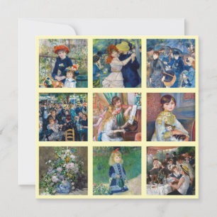 Pierre-Auguste Renoir - Meisterwerke Grid Collage Dankeskarte