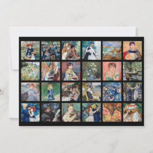 Pierre-Auguste Renoir - Meisterwerke Grid Collage Dankeskarte