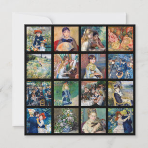 Pierre-Auguste Renoir - Meisterwerke Grid Collage Dankeskarte