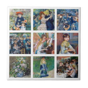 Pierre-Auguste Renoir - Meisterwerke Grid Collage Fliese
