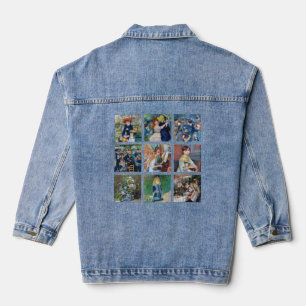 Pierre-Auguste Renoir - Meisterwerke Grid Collage Jeansjacke