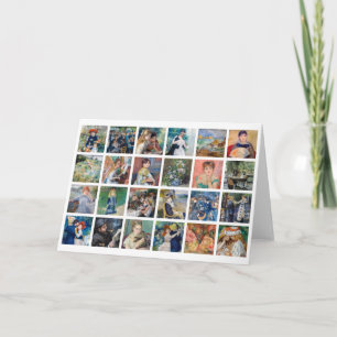 Pierre-Auguste Renoir - Meisterwerke Grid Collage Karte