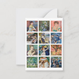Pierre-Auguste Renoir - Meisterwerke Grid Collage Mitteilungskarte
